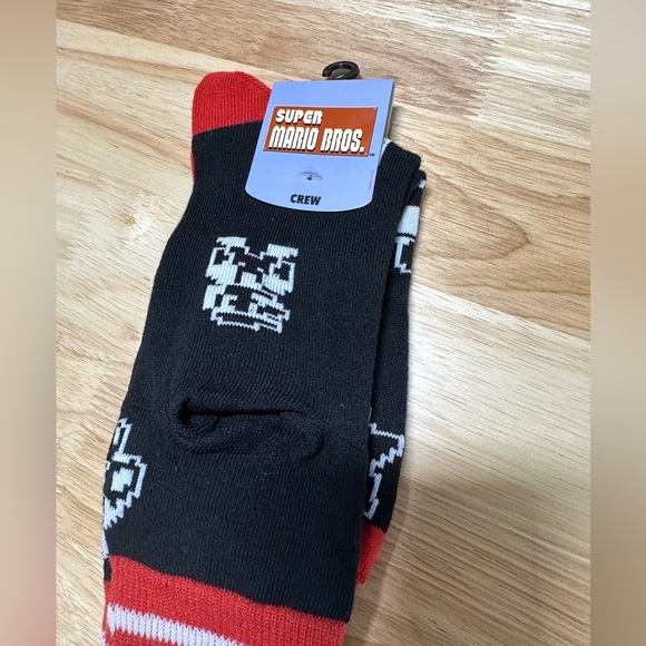 Nintendo Other - Super Mario Brothers  Crew Socks 1 Pair New size 10-13
